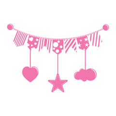 Baby shower Flag