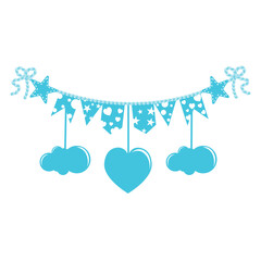 Baby shower Flag