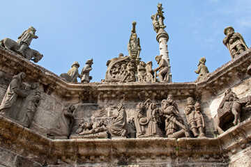 Calvaire bâti en 1555, faisant partie de l'enclos paroissial de Pleyben.