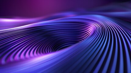 A mesmerizing abstract flow of purple and blue lines creating a dynamic and vibrant pattern. Perfect for modern design concepts. Product presentation background.