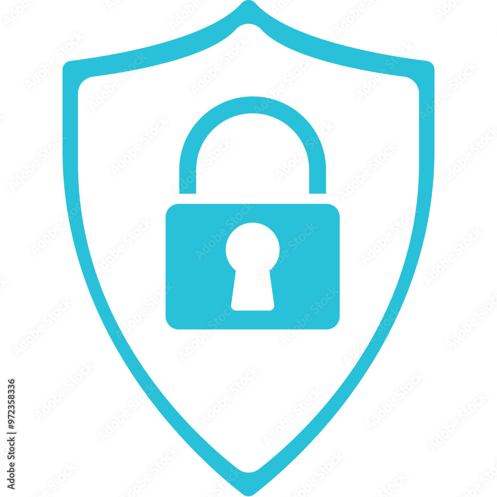 Canvas Prints illustration of a icon secure shield