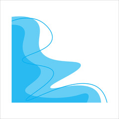 Abstract modern corner frame. Modern frame. Abstract corner