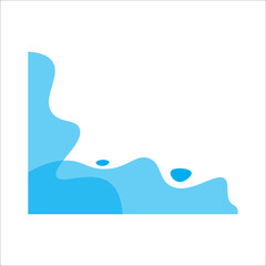 Abstract modern corner frame. Modern frame. Abstract corner