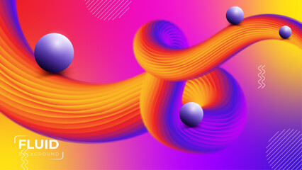 Colorful luxury abstract fluid background design liquid gradient