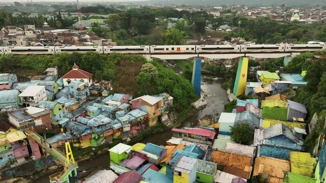 Jodipan Village Malang Drone (Java - Indonesia)