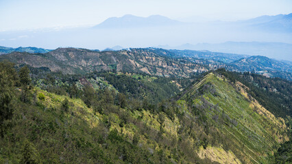 Crater of Mount Bromo in Bromo Tengger Semeru National Park