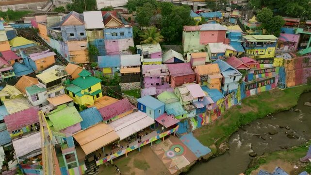 Jodipan Village Malang Drone (Java - Indonesia)