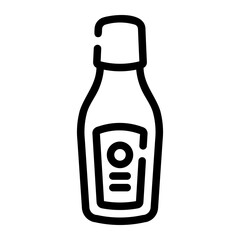 ketchup Line Icon