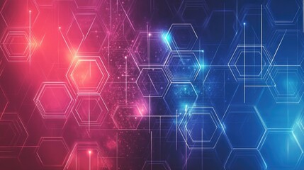 Fototapeta premium Hexagonal 3D Product Mockup with Modern Geometric Design background.