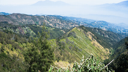 Crater of Mount Bromo in Bromo Tengger Semeru National Park