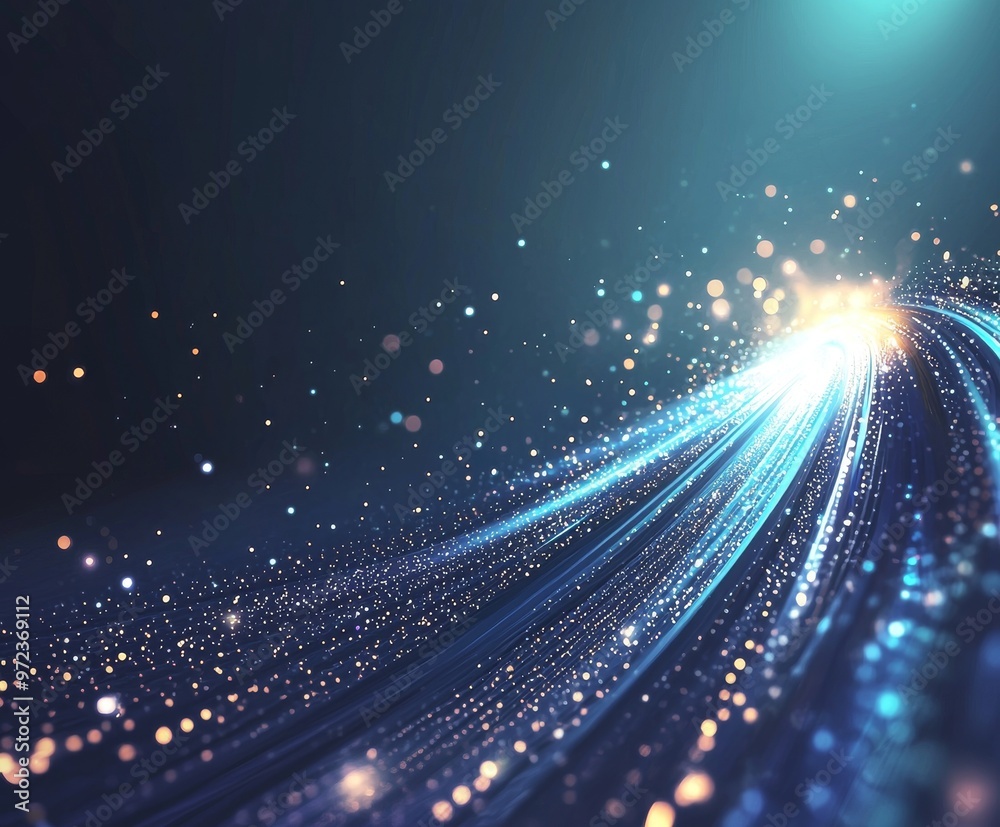 Poster abstract design on a dark blue background. modern digital global network, future innovation, and bus