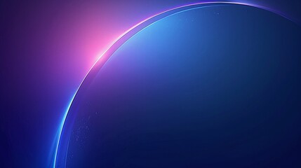 Fototapeta premium A vibrant abstract background with a smooth curve, blending shades of blue and purple, perfect for digital art and design projects. Product presentation background.