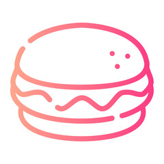 burger Line Gradient Icon