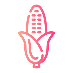 corn Line Gradient Icon