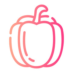 paprika Line Gradient Icon