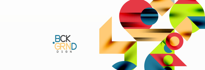 Fototapeta premium Trendy triangles lines, round elements and circles. Vector Illustration For Wallpaper, Banner, Background, Card, Book Illustration, landing page