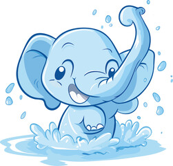 Cute baby elephant