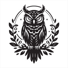 Owl Vector Art illustration