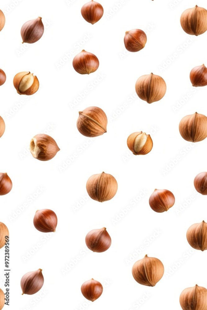 Wall mural Hazelnut isolated on white backgroundHazelnut isolated on white background