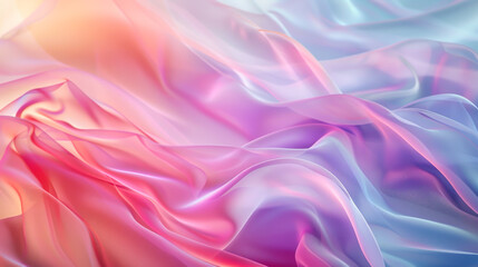 Obraz premium Texture of multi-colored fabric. Soft color transitions. Soft wavy lines. Abstract background. The concept of texture, airiness.