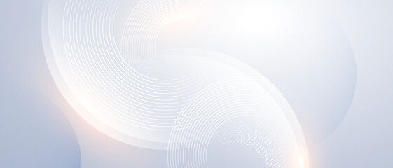 Abstract grey background with dynamic circle lines. 