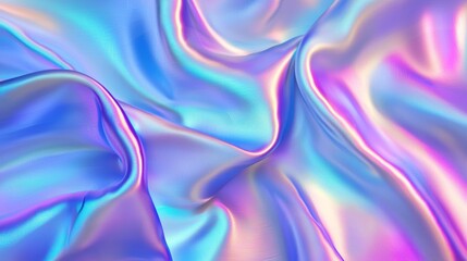 Obraz premium Abstract Iridescent Gradient Background for Futuristic and Creative Designs Generative AI