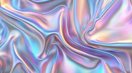 Abstract Iridescent Gradient Background for Futuristic and Creative Designs Generative AI