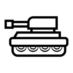 tank Line Icon