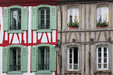 Fachwerkfassade in der Bretagne