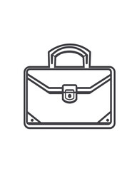 Classic Briefcase Isolated: Transparent PNG Clipart for Business Use