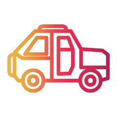 cars Line Gradient Icon