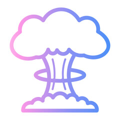 explosion Line Gradient Icon