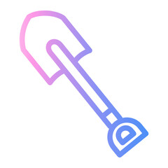 shovel Line Gradient Icon