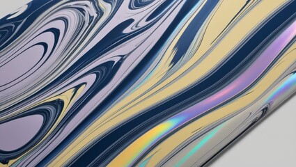Abstract Swirl Pattern with Holographic Effect