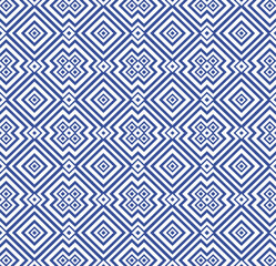 seamless pattern with blue flowers