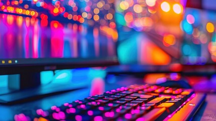 Desktop Computer: A robust computer featuring a large monitor, perfect for handling diverse tasks including writing, graphic design, and data processing.