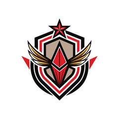 Fantasy Football Season colorful sports icon design with football Gaming logo