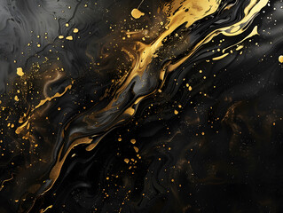 Black texture background with copy space. Neural network AI generated art