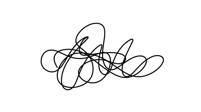 doodle or scribble animation hand drawn on white background	