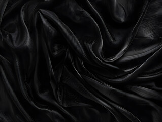 Obraz premium Black texture background with copy space. Neural network AI generated art