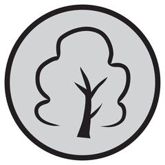 Trees Icon Circle Logo