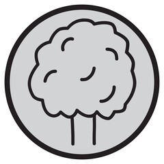 Trees Icon Circle Logo