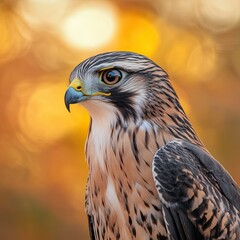 Fototapeta premium hawk isolated on cute background
