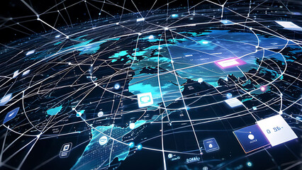 blue planet earth for communication network