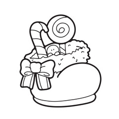 Cute children Christmas Cute hand drawn Elements Illustration cards