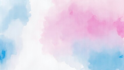 Pink and Blue Watercolor blot painting texture abstract background