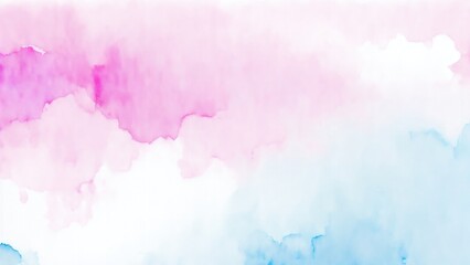 Pink and Blue Watercolor blot painting texture abstract background
