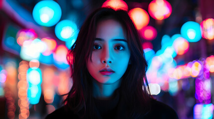 Young Chinese Model Lantern Festival