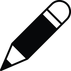 A pencil with a tip in a line style.