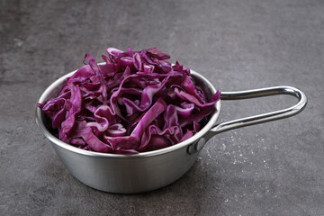 Purple Cabbage Slices or kol ungu, food preparation
